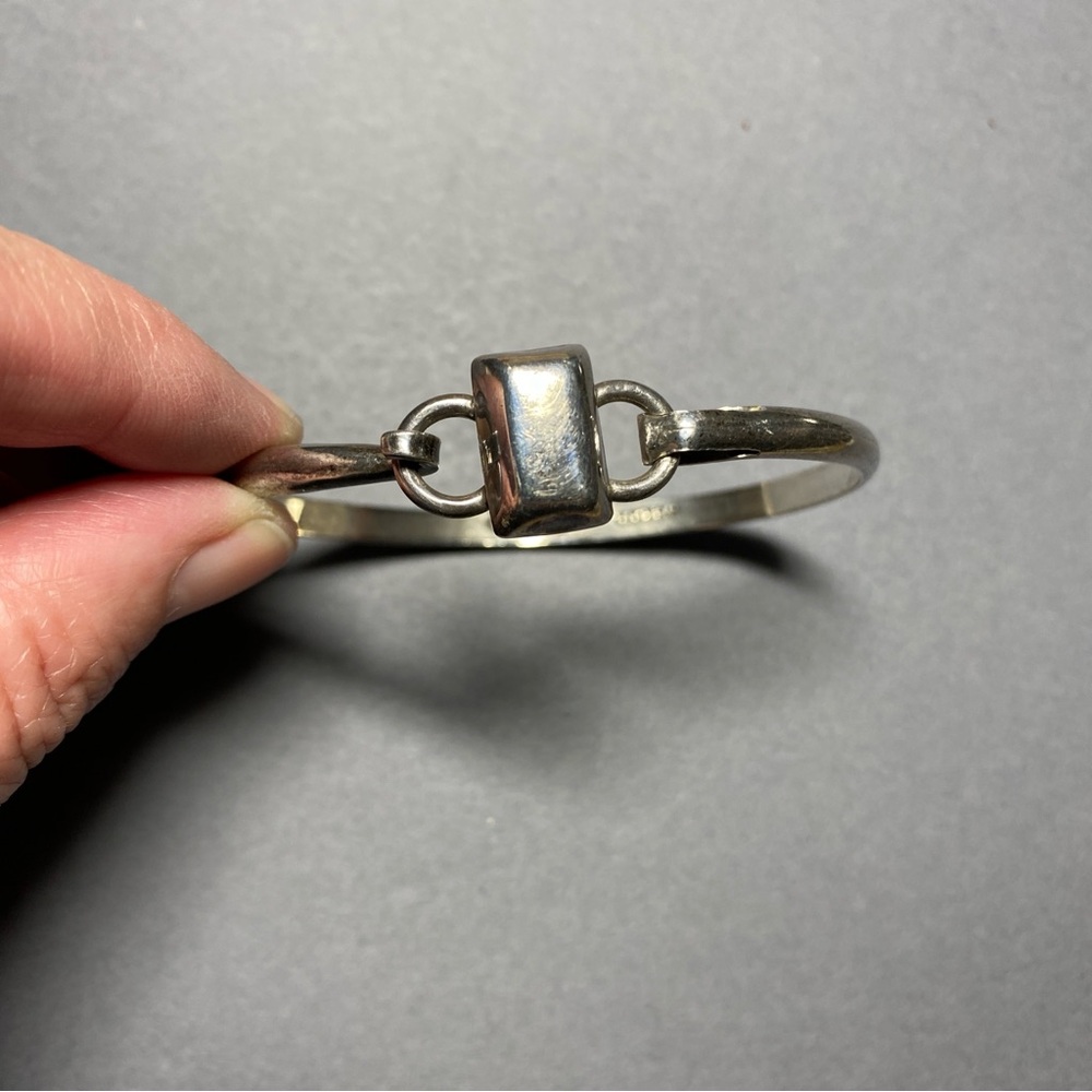 Vintage sterling silver square bracelet